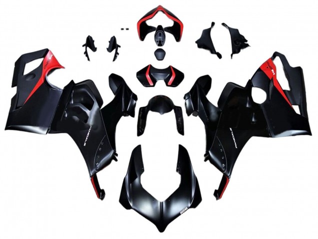 2020-2021 Ducati Panigale V4 V4S Motorcycle Fairings - Glossy Black Red Canada Websites