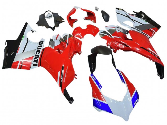 2018-2019 Ducati Panigale V4 V4S Motorcycle Fairings - White Silver Red Glossy Black Canada Websites