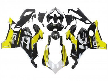 2020-2021 Ducati Panigale V4 V4S Motorcycle Fairings - Yellow White Glossy Black Canada Websites