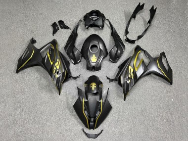 2023-2024 BMW S1000RR Motorcycle Fairings - Gold Black Carbon Fiber Canada Websites