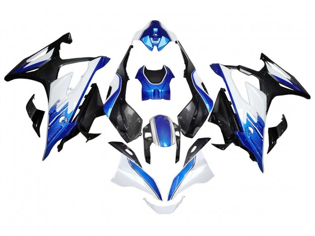 2023-2024 BMW S1000RR Motorcycle Fairings - White Blue Black Carbon Fiber Canada Websites