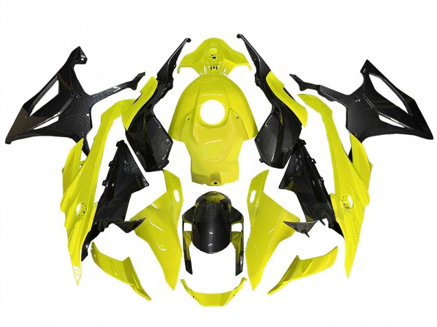 2023-2024 BMW S1000RR Motorcycle Fairings - Yellow Black Carbon Fiber Canada Websites