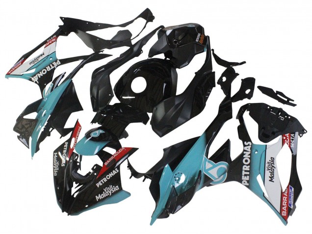 2023-2024 BMW S1000RR Motorcycle Fairings - Light Blue Matte Black Petronas Canada Websites