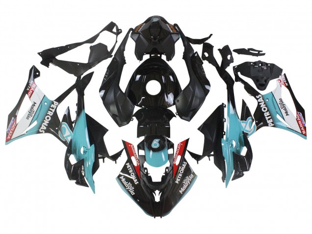 2023-2024 BMW S1000RR Motorcycle Fairings - Light Blue Matte Black Petronas Canada Websites