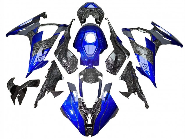 2019-2022 BMW S1000RR Motorcycle Fairings - Blue Forged Carbon Fiber Canada Websites