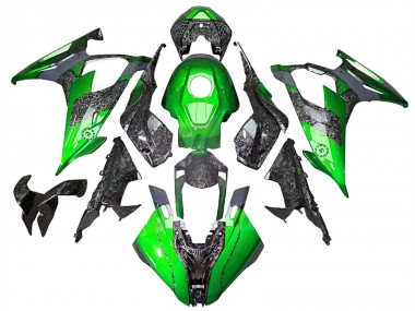 2019-2022 BMW S1000RR Motorcycle Fairings - Green Forged Carbon Fiber Canada Websites