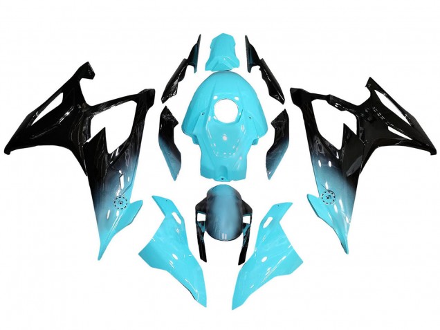 2019-2022 BMW S1000RR Motorcycle Fairings - Light Blue Black Canada Websites