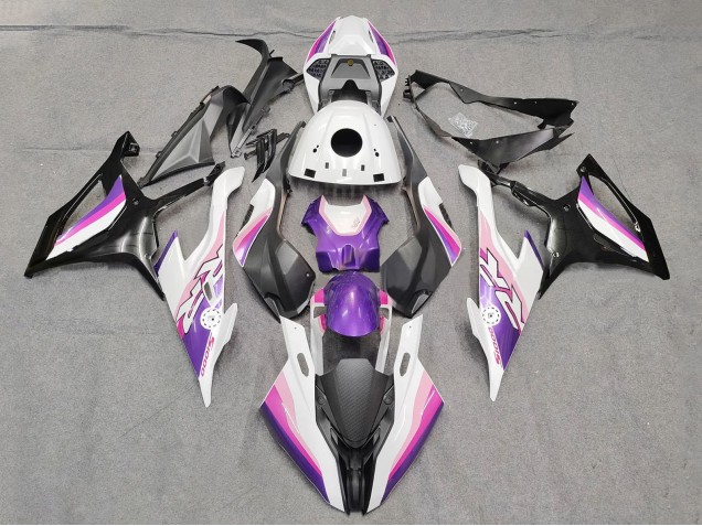 2019-2022 BMW S1000RR Motorcycle Fairings - Pink Purple White Canada Websites