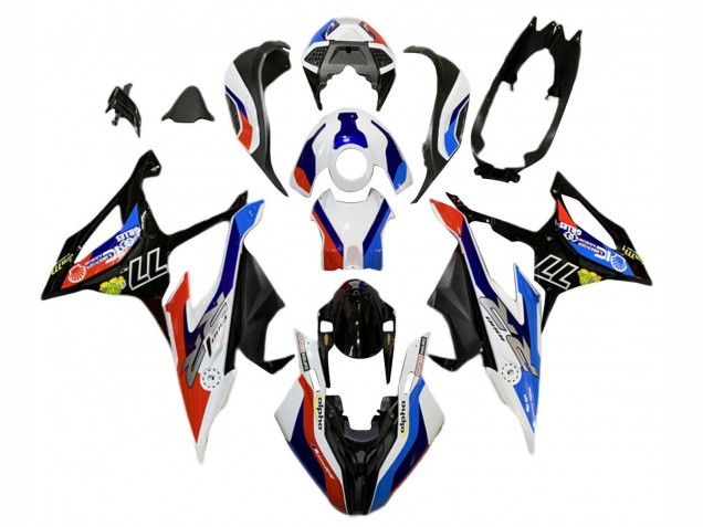 2019-2022 BMW S1000RR Motorcycle Fairings - Blue Red White 77 Canada Websites