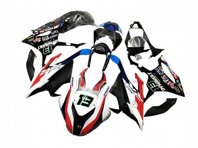 2019-2022 BMW S1000RR Motorcycle Fairings - Black White Red 13 Canada Websites