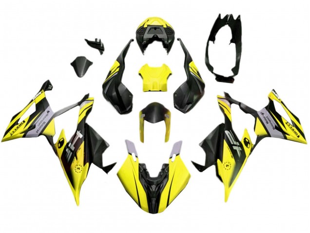 2019-2022 BMW S1000RR Motorcycle Fairings - Matte Yellow Black Canada Websites