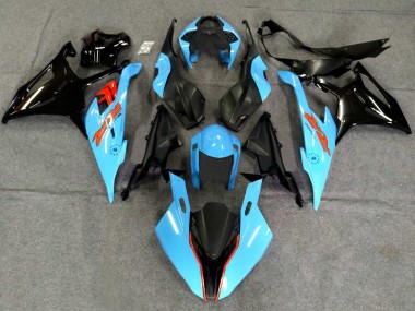 2019-2022 BMW S1000RR Motorcycle Fairings - Black Light Blue Canada Websites