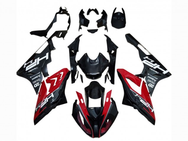 2017-2018 BMW S1000RR Motorcycle Fairing - Red Glossy Black Canada Websites