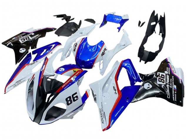 2017-2018 BMW S1000RR Bike Fairings - White Blue Red Glossy Black Canada Websites