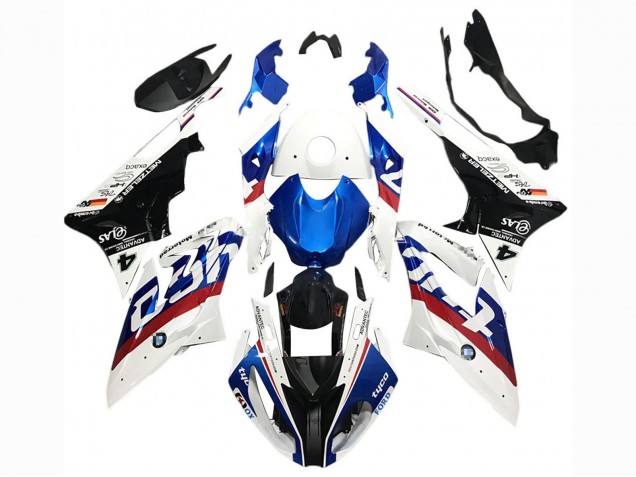 2017-2018 BMW S1000RR Motorcycle Fairings - White Blue Red Glossy Black Tyco Canada Websites