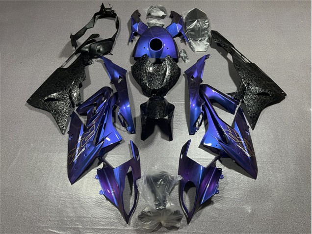 2017-2018 BMW S1000RR Motorcycle Fairings - Blue Black Forged Carbon Fiber Canada Websites