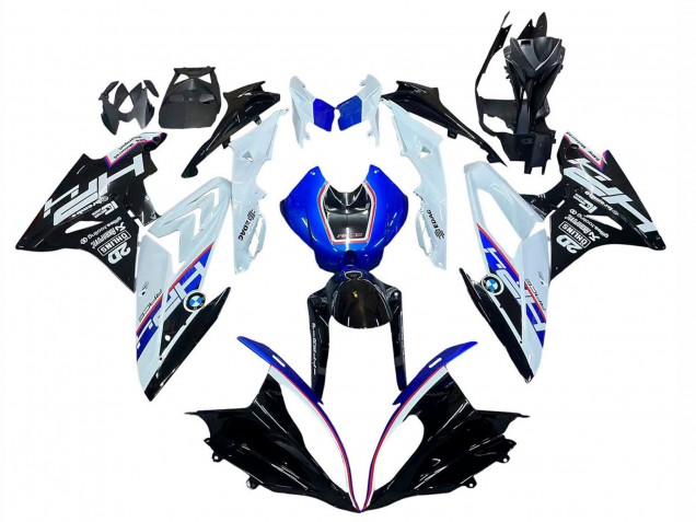 2015-2016 BMW S1000RR Motorcycle Fairing Kits - White Blue Glossy Black Canada Websites