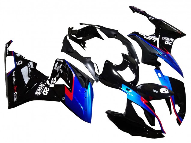 2015-2016 BMW S1000RR Motorcycle Fairings - Red Blue Black Glossy Black Canada Websites
