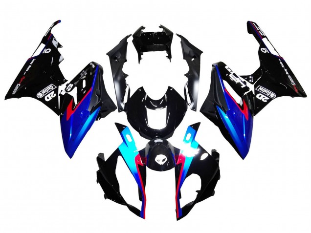 2015-2016 BMW S1000RR Motorcycle Fairings - Red Blue Black Glossy Black Canada Websites