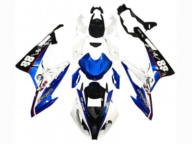 2015-2016 BMW S1000RR Motorcycle Fairings - White Blue Black 88 Canada Websites