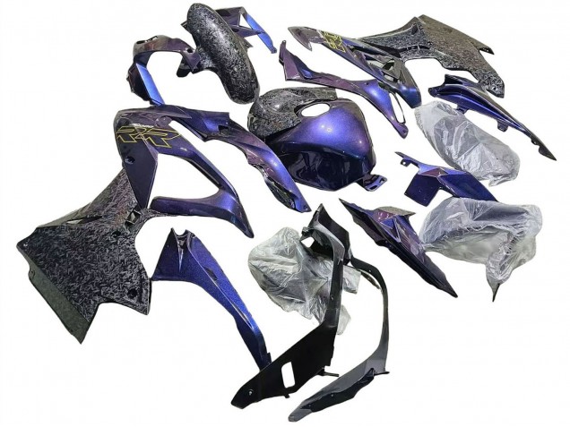 2015-2016 BMW S1000RR Motorcycle Fairings - Gradient Purple Blue Forged Carbon Fiber Canada Websites