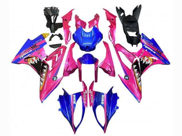 2015-2016 BMW S1000RR Motorcycle Fairings - Pink Blue Shark Canada Websites