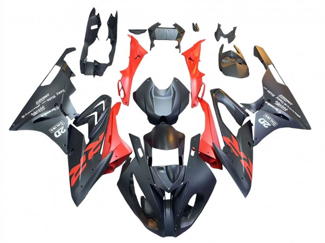 2015-2016 BMW S1000RR Motorcycle Fairings - Matte Black Red Canada Websites