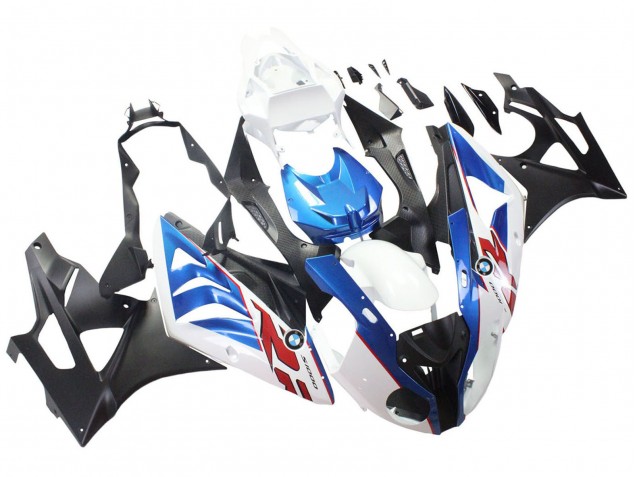 2009-2014 BMW S1000RR Motorcycle Fairings - White Blue Matte Black Canada Websites