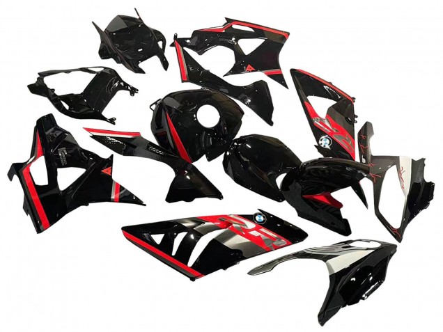 2009-2014 BMW S1000RR Motorcycle Fairing - Red Glossy Black Canada Websites