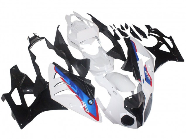 2009-2014 BMW S1000RR Motorcycle Fairings - White Red Blue Glossy Black HP Becker Carbon Canada Websites