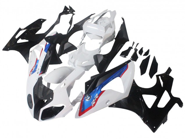 2009-2014 BMW S1000RR Motorcycle Fairings - White Red Blue Glossy Black HP Becker Carbon Canada Websites