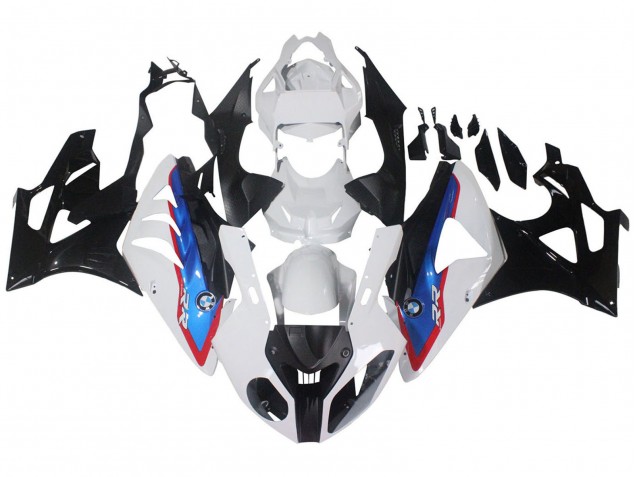 2009-2014 BMW S1000RR Motorcycle Fairings - White Red Blue Glossy Black HP Becker Carbon Canada Websites