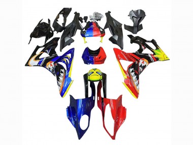 2009-2014 BMW S1000RR Motorcycle Fairings - Red Blue Yellow Shark Canada Websites