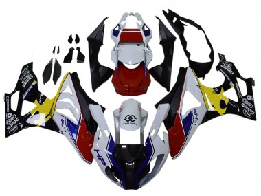 2009-2014 BMW S1000RR Motorcycle Fairings - White Red Yellow Black Castrol Canada Websites