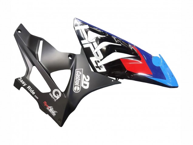 2009-2014 BMW S1000RR Motorcycle Fairings - Blue Red Matte Black Castrol Canada Websites