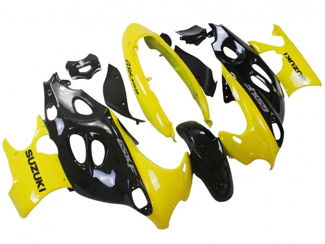 2004-2006 Suzuki GSX600F/GSX750F Motorcycle Fairings - Glossy Black Yellow Canada Websites