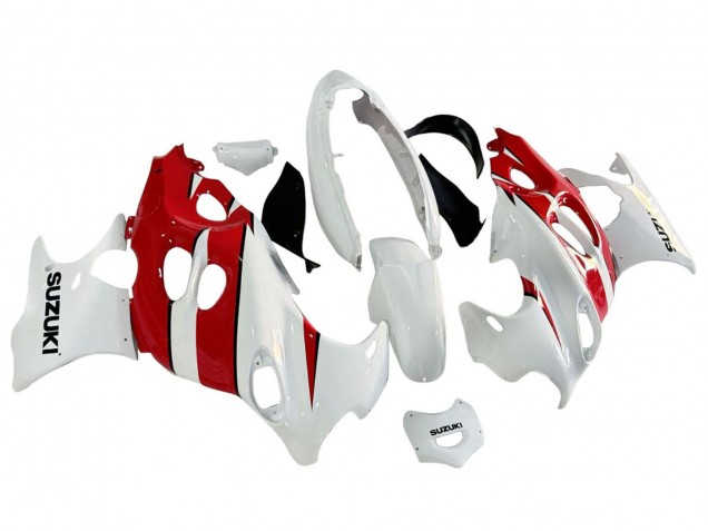 2004-2006 Suzuki GSX600F/GSX750F Motorcycle Fairings - White Red Canada Websites