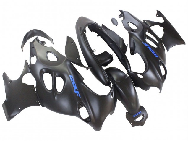 2004-2006 Suzuki GSX600F/GSX750F Motorcycle Fairings - Matte Black with Blue Logo Canada Websites