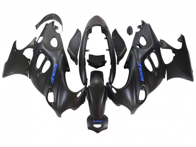 2004-2006 Suzuki GSX600F/GSX750F Motorcycle Fairings - Matte Black with Blue Logo Canada Websites