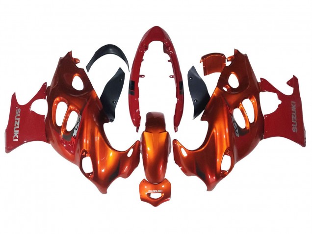 2004-2006 Suzuki GSX600F/GSX750F Motorcycle Fairings - Burnt Orange White Logo Canada Websites