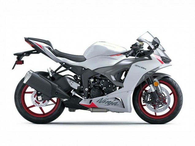 2023-2025 Kawasaki ZX6R Motorcycle Fairings - Pearl White Black Red Canada Websites