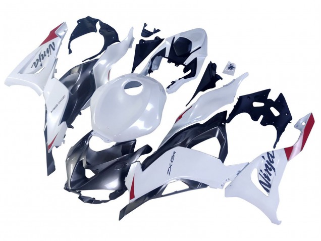 2023-2025 Kawasaki ZX6R Motorcycle Fairings - Pearl White Black Red Canada Websites