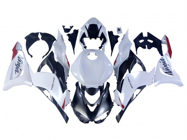 2023-2025 Kawasaki ZX6R Motorcycle Fairings - Pearl White Black Red Canada Websites