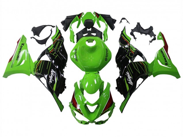 2023-2025 Kawasaki ZX6R Motorcycle Fairings - Green Black Canada Websites