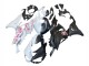 2023-2025 Kawasaki ZX6R Motorcycle Fairings - Black White with Flower Canada Websites