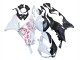 2023-2025 Kawasaki ZX6R Motorcycle Fairings - Black White with Flower Canada Websites