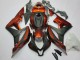 2007-2008 Honda CBR600RR Motorcycle Fairing Kits - Orange Matte Black Canada Websites