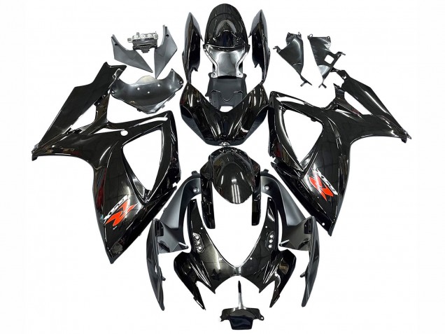 2006-2007 Suzuki GSXR 600 / GSXR 750 Motorcycle Fairings - Glossy Black Silver Red Canada Websites