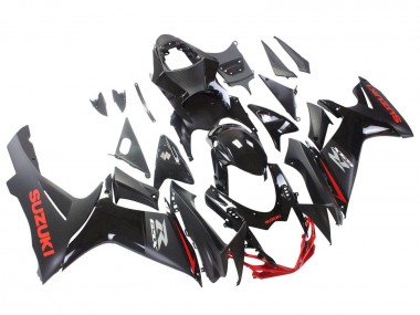 2011-2024 Suzuki GSXR 600 / GSXR 750 Motorcycle Fairings - Black Grey Red Line Canada Websites