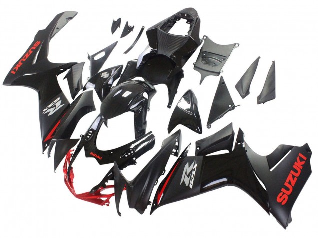 2011-2024 Suzuki GSXR 600 / GSXR 750 Motorcycle Fairings - Black Grey Red Line Canada Websites
